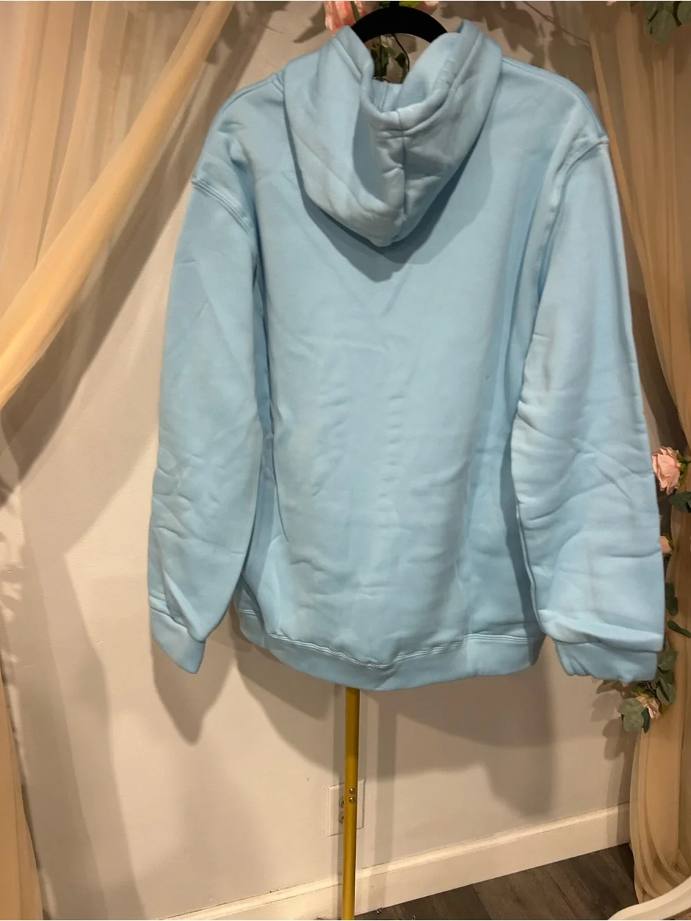 Light Blue PINK Graphic Hoodie & Jogger Sweat Set XL